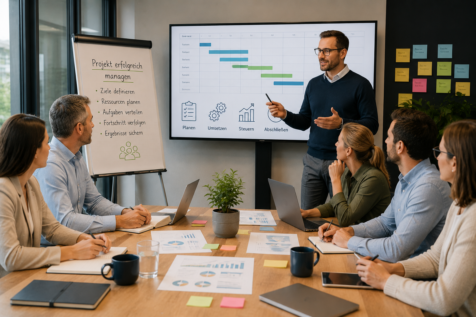 Teamplanung im Projektmeeting als Projektmanagement Firmenschulung