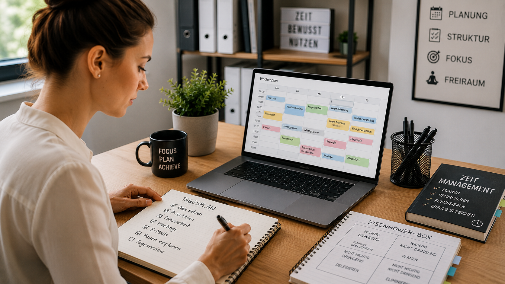 Zeitmanagement mit Kalender und strukturierter Tagesplanung